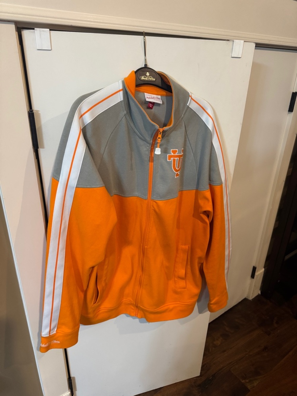 Tennessee Volunteers Orange and Gray Hoodie Weight Track Jacket